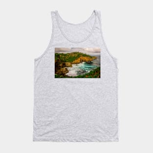 Wavy rock lagoon beach Midodaren on Java, Indonesia. Tank Top